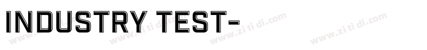 industry test字体转换